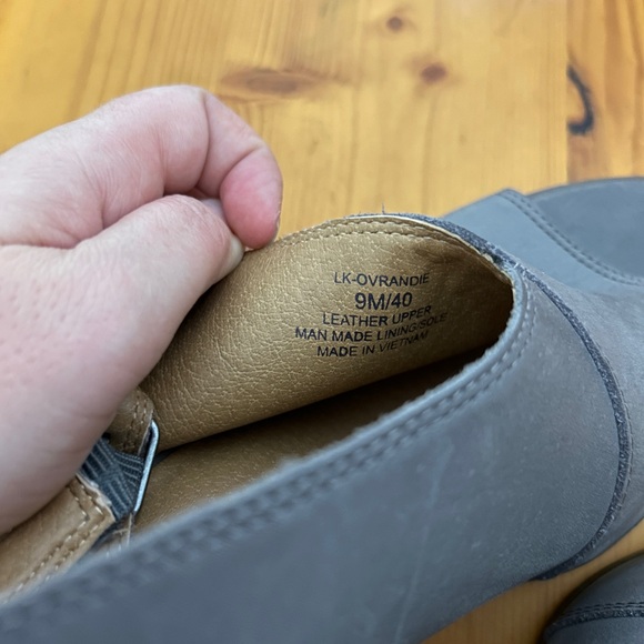 Lucky Brand Size 9 Ovrandie Classic Leather Slingback Adjustable Open-Toe Block - Picture 2 of 10